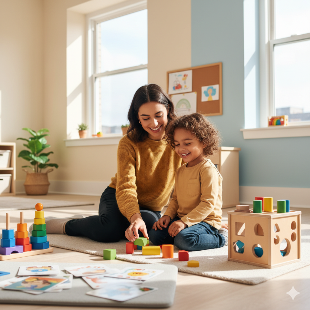 Child after ABA therapy